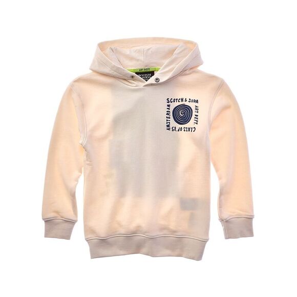Scotch & Soda Boys  Relaxed-Fit Artwork Hoodie Beige